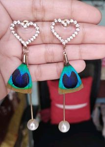 Green Golden Morpankh Earring