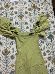 ZARA PUFF SLEEVES LIMITED EDITION DRESS