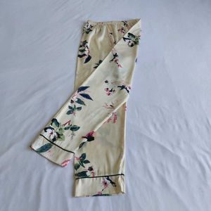 Floral Satin-silk Pajama Pants 🌼🪻