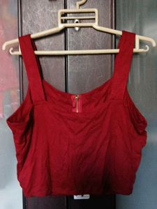 Red Embellished Top - M Size