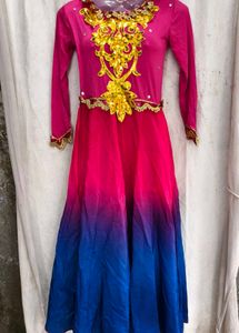 12238. Stunning Ombre Ethnic Gown