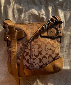 Coach Signature Buckle Shoulder Bag