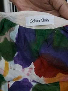 Colorful Watercolor Calvin Klien Dress