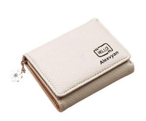 Cute White Wallet with Charm