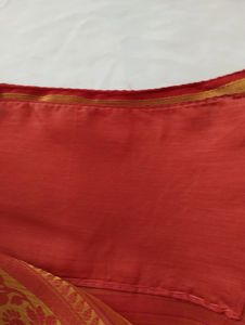 Pink And Orange With Zari Printed Saree (Women)