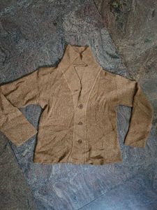 Vintage Knit Button-Down Cardigan