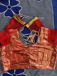 Red & Gold Blouse