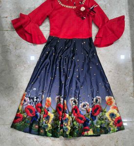 Cute Girls' Party Dress(Size -26)