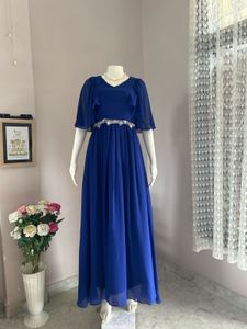 Royal Blue Embellished Gown