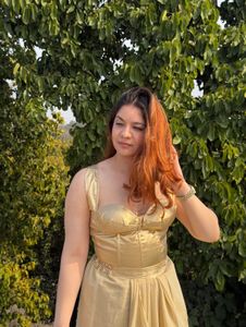 Elegant Gold Ethnic Co-ord Set