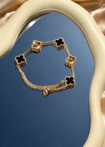 Elegant Clover Charm Bracelet