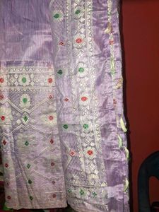 Elegant Lilac mekhela sador