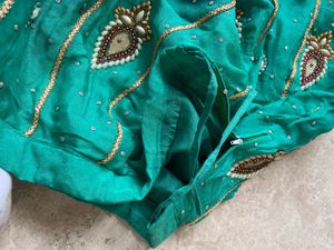 Beautiful Teal Embroidered Lehenga only