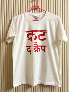 White Graphic Print T-Shirt