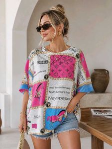 Boho Patchwork Horse Print Tunic Top