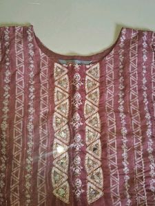 Embroidered Kurti with Pants