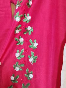 red salwar
