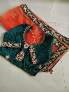 Embroidered Velvet Lehenga Choli Set