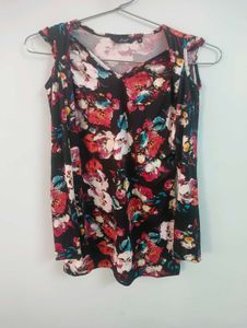 Floral Cold Shoulder Top