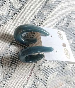 Unique Teal Swirl Earrings
