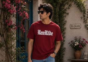 Men's Red 'Ren Ride' Graphic T-Shirt