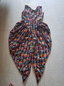 Adorable Owl Print Dhoti Kurta Set