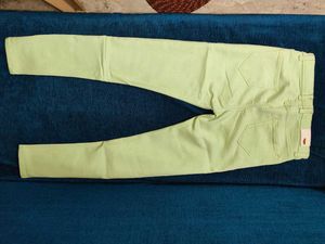 Light Green Casual Pants