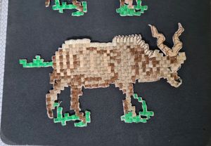 Fully Embroidered Reindeer Cloth Patch Appliques