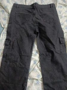 Stylish Black Cargo Jeans