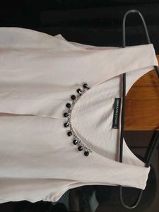 Baby Pink Beaded Top