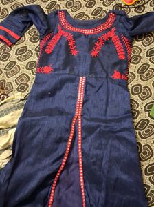 Embroidered Blue kids wear
