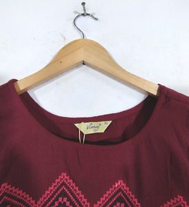 Vismay Maroon Kurti ( Women)
