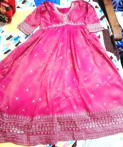 Dimond mirror work Embroidered Gown