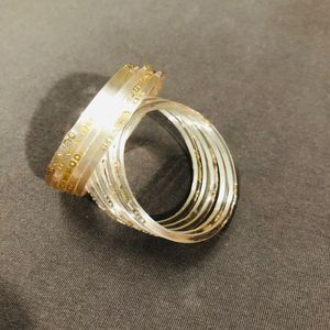 💫Glossy Finished Set of 21 Glass Bangles 💫