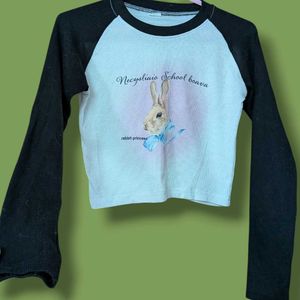 Cute Rabbit Princess Long Sleeve Top