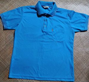 Men's Blue Polo T-Shirt with Pocket