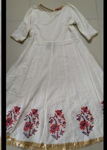 Elegant Off White Kurta Trousers Set