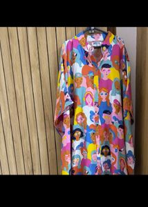 Colorful Printed dress shirt style