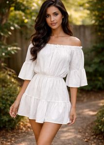 Off-Shoulder Flared Sleeve Top