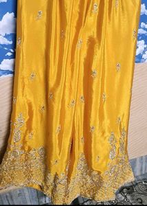 Embroidered Yellow Kurta