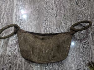 Designer Beaded Handbag (Bronze Potli)