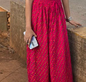Vibrant Pink Ethnic Skirt