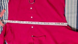 Vibrant Pink Button-Up Shirt for women