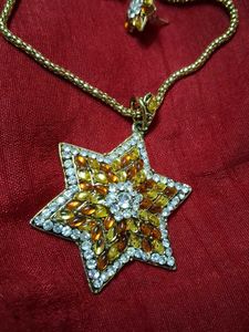 Star Pendant Necklace and Earring Set