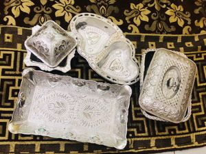 Modern Plastic Dishes &amp; Boxes Silver Colour