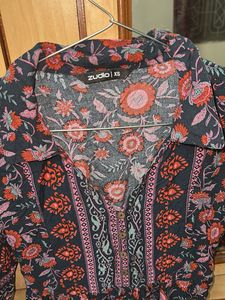 Boho Floral Print Mini Dress