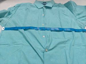 Park Avenue Men's Teal Polka Dot Button-Up Shirt