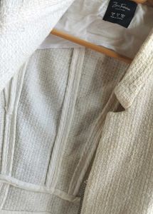 Zara Original imported stylish cream textured jack