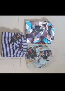 Men's Casual Shirts - Pack of 3 fabric lycra