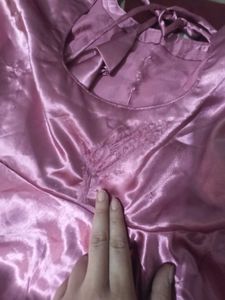 Elegant Pink Silk Kurta Set